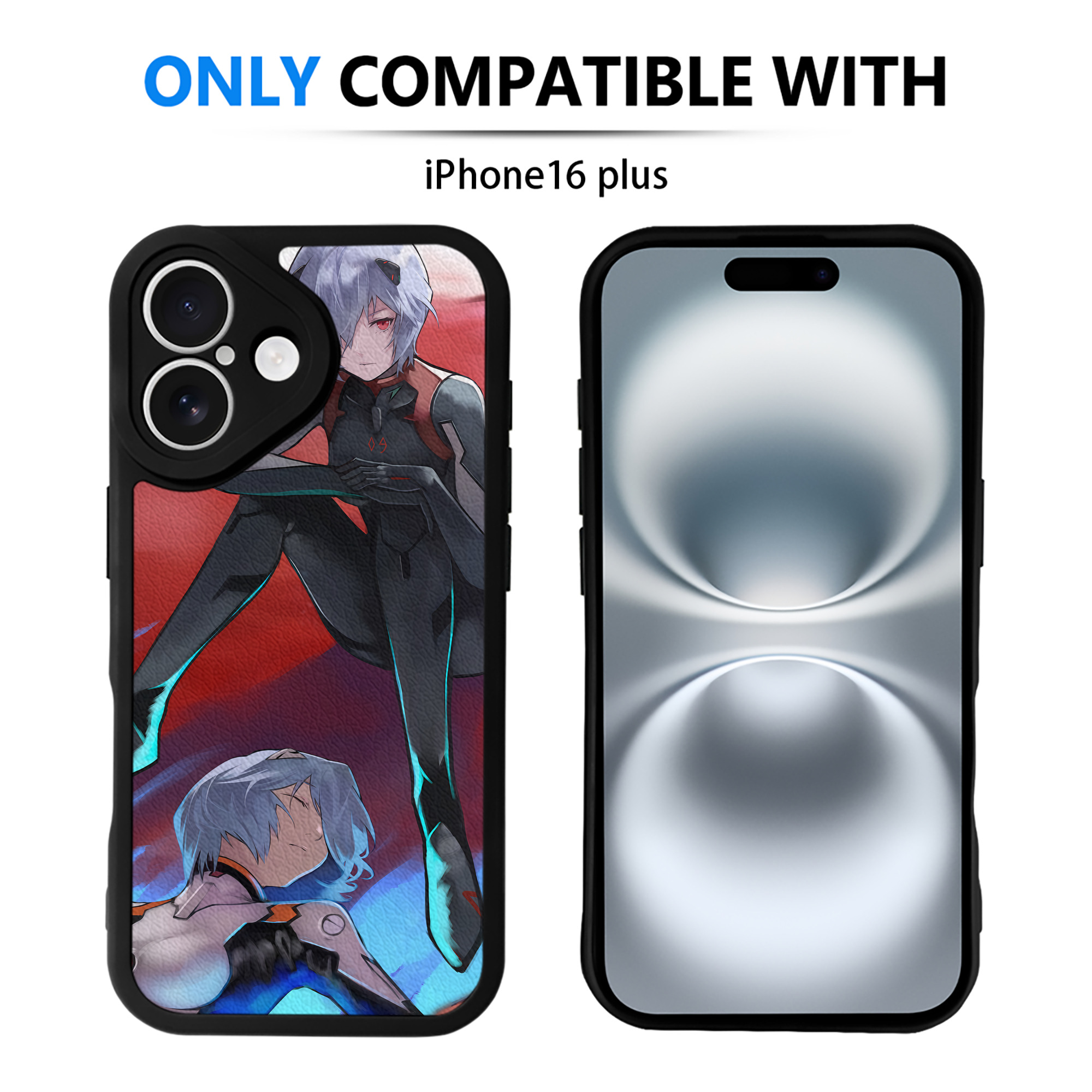 （画像用） EVA 新世紀エヴァンゲリオン 【iPhone 16シリーズ対応】シリコンスマホケース（レザー調） 材質：シリコン